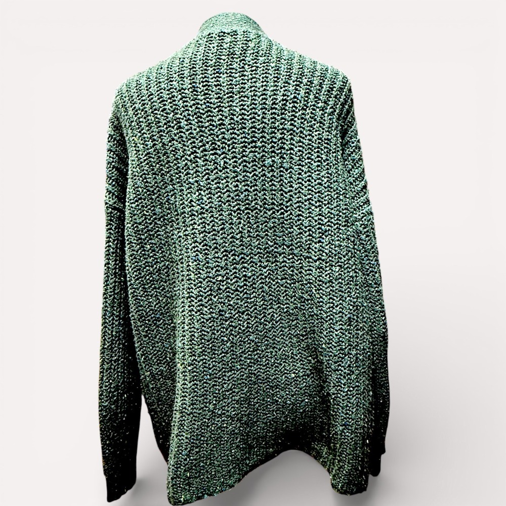 American Eagle Olive Green Open Front Textured Cardigan  Womens M Cottagecore - Picture 3 of 14
